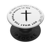 Sois Qui Dieu t'a appelé à être - Foi chrétienne PopSockets PopGrip Adhésif