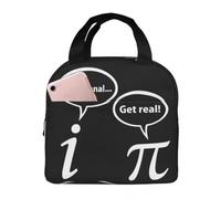 Sois rationnel Get Real imaginaire Math Pi sacs à lunch Boîte Bento isolée Sacs de pique-Sac thermique glacière Femme