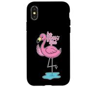 Sois Ton Beau Flamant Rose Coque pour iPhone X/XS
