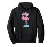 Sois Ton Beau Flamant Rose Sweat à Capuche