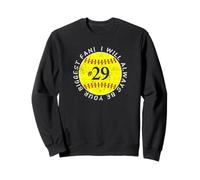 Sois Toujours ta Plus Grande Fan, joueuse préférée de Softball Mom #29 Sweatshirt