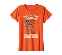 Sois Toujours Toi-même Sanglier T-Shirt, Femme, Orange, XXL