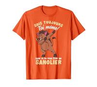 Sois Toujours Toi-même Sanglier T-Shirt, Homme, Orange, M