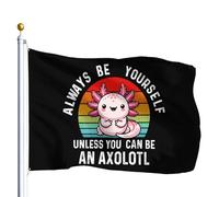 Sois Toujours Toi-Même, Sauf Si Tu Peux Être Un Axolotl Drôle. Bannières 90X150Cm Éclatantes Avec Œillets Décoration Bannière Drapeau Pour Plage Clubs Extérieure