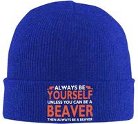 Sois Toujours Toi-Même, sauf Si Tu Peux Être Un Beaver Blue. Bonnet en Tricot Coupe-Vent Bonnet Hiver Mode Beanie pour Femme Conduite Homme