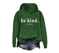 Sois un peu ziggy - Sweat à capuche décontracté amusant, vert, M