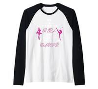 Sois Une Fille Forte et Une Danseuse courageuse Manche Raglan