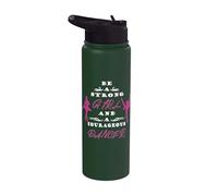 Sois une fille forte et une danseuse courageuse Stainless Steel Insulated Water Bottle
