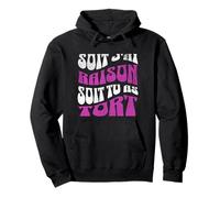 Soit j'ai raison soit tu as tort cadeau groovy rétro vintage Sweat à Capuche
