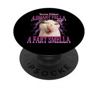 Soit tu ES Un Gars Intelligent, Soit tu Sens Le Pet Chat PopSockets PopGrip Adhésif
