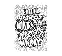 Soit vous aimez la musique country, soit vous avez tort Stickers muraux 57.6x81.3cm Stickers pour vitres Noir