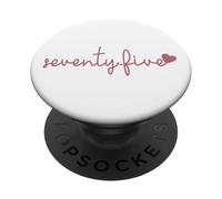 Soixante-Cinq 75 Ans Mignon pour Les Femmes Son 75e Anniversaire PopSockets PopGrip Adhésif