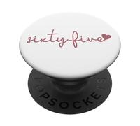 Soixante-Cinq Ans, 65 Ans, Mignon pour Les Femmes de Son 65e Anniversaire PopSockets PopGrip Adhésif