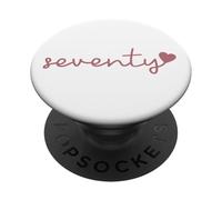 Soixante-dix 70 Ans Mignon pour Les Femmes pour Son 70e PopSockets PopGrip Adhésif