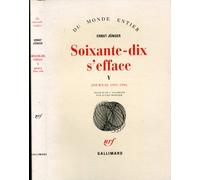 Soixante-dix s'efface (Tome 5-1991-1996): Journal