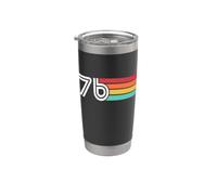 soixante-seize 1976 Rétro 50e anniversaire Gobelet isotherme en acier inoxydable double paroi
