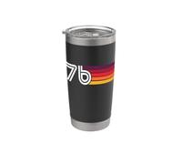 soixante-seize 1976 Rétro 50e anniversaire Gobelet isotherme en acier inoxydable double paroi