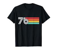 Soixante-Seize 1976 Rétro 50e Anniversaire T-Shirt Graphique avec Valeur