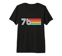 Soixante-Seize 1976 Rétro 50e Anniversaire T-Shirt Haut de Gamme