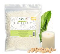 Soj! - Cire à bougie - Cire de Soja végétal pour la création/DIY de bougie, remplissage bougie | Qualité supérieur | 1KG (870G - Flocons)