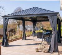 Sojag Alu Pavilion Marsala 1220 Pavillon à toit rigide avec moustiquaire Anthracite 365x598x293 cm