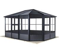 Sojag Alu Pavillon d'hiver froid Charleston 1212 anthracite 384x384x281 cm