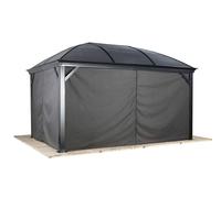Sojag Rideaux avec clips pour pavillon Mykonos Moreno 1014 Gris 333x202 cm