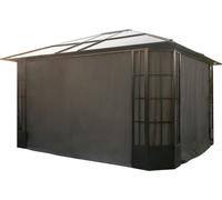 Sojag Rideaux avec clips pour pavillon Savino 1214 Gris foncé