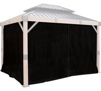 Sojag set de rideaux assortis à Fontana 1012 noir polyester