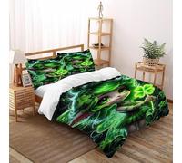 SOJFGSNAJ Clover Elf Housse De Couette Doux Housse De Couette en Microfibre Impression 3D Ensemble De Trois Pièces King（220x240cm）
