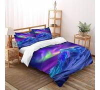 SOJFGSNAJ Snowy Montagnes Housse De Couette Double Fibre Totem Polyester Housse De Couette en Microfibre Impression 3D Ensemble De Literie Trois Pièces King(220x240cm)