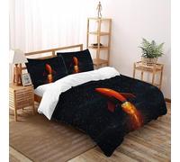 SOJFGSNAJ Une fusée lancée avec succès dans l'espace Housse De Couette Totem Doux Housse De Couette en Microfibre Impression 3D Ensemble De Trois Pièces Super King（260x220cm）
