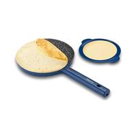 SOKANY Crepiere Electrique, Poele a Crepe, Fabricant Instantané de Crêpes Avec Poignée, Machine à Crêpes Électrique, Crepes Maker 20 cm de diamètre (Bleu)