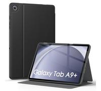 Soke Coque pour Galaxy Tab A9+ 10,5" 2023, résistante aux Chocs, Angles de Vue Multiples, Coque arrière en TPU Souple pour Tablette Samsung Galaxy Tab A9 + 10,5" [SM-X210/X216/X218], Noir