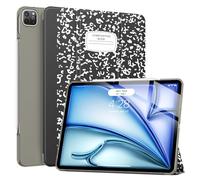 Soke Étui pour iPad Air 13" (M3/M2) 2025/2024, iPad Pro 12.9" 2022 2021 (6e et 5e génération) - [Support Fin à Trois Volets + Veille/réveil Automatique], Coque arrière de Protection en Polycarbonate