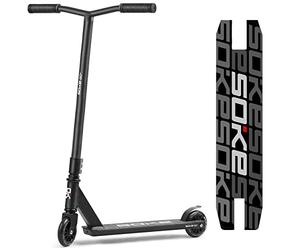 SOKE Stunt Scooter GO! Trottinette avec roulements à billes ABEC 9 Trottinette pour adultes et enfants à deux roues Freestyle City Trottinette Freestyle | 2 roues | Charge maximale 100 kg (noir)