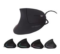 Sokelinn-six Souris verticale ergonomique filaire USB 4 niveaux réglables 3200 DPI haute sensibilité pour ordinateurs et ordinateurs portables étude, bureau, maison, jeux