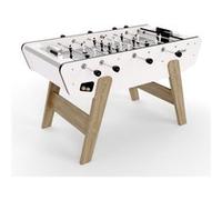 SOKKER Baby-foot de Bar Coliseum avec barres télescopiques et 3 Balles Lièges Inclus 153 x 75 x 90 cm Blanc