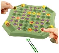 SOKTDO Animal Flip Chess Memory Jeu d'échecs Double Dessin animé Flip Over Card Échiquier Animal Flip Matching Échiquier for l'activité de Rassemblement(52*Pieces - Fruit)