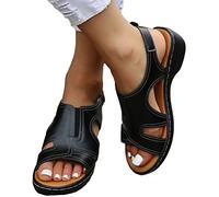 SOKTDO Sandales Orthopédiques Confortables pour Femmes Sandales Orthopédiques Squelette Sandales À Bout Ouvert Fermeture À Glissière Latérale Sandales Respirantes Baskets (Color : C, Size : 39 EU)