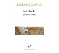 Sol absolu et autres textes