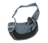 Sol de Compagnie en Mâle Respirant Sac à Bandoulière Simple Portable de Porte-Chiens Sling pour Voyages en Plein Air, Sac de Porte-élingue de Chat Léger Réglable pour Amoureux des Animaux de (Black)