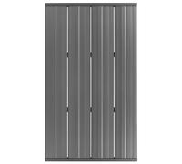 Sol de Douche Extérieur Moderne en PVC Acier Inoxydable Gris Foncé Sillustani