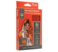 Sol Emergency Blanket Couverture Secours Mixte Adulte, Orange, Taille unique