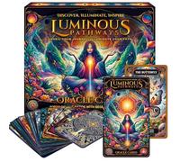 SOL Jeu de 60 cartes Oracle et jeu de cartes Pathway Oracle lumineux avec guide pour débutant, découverte spirituelle, méditation, clarté et manifestation