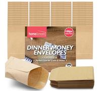SOL Lot de 100 enveloppes marron pour argent 70 x 40 mm - Petites enveloppes marron pour pièces de monnaie, petits articles, enveloppes pour espèces, salaires, enveloppes kraft