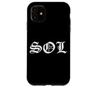 Sol Old English Gothic Funny Gangster Nickname Tag Solana Coque pour iPhone 11