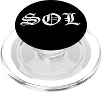 Sol Old English Gothic Funny Gangster Nickname Tag Solana PopSockets PopGrip pour MagSafe