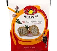 SOL - Pain à l'ail PLAZA DEL | Savoureux et onctueux | Idéal pour vos apéritifs | le paquet de 150 g | LOT DE 4