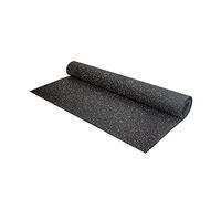 Sol pour salle de sport - rouleau 12,5m2 - épaisseur 6mm (Noir / Orange)
